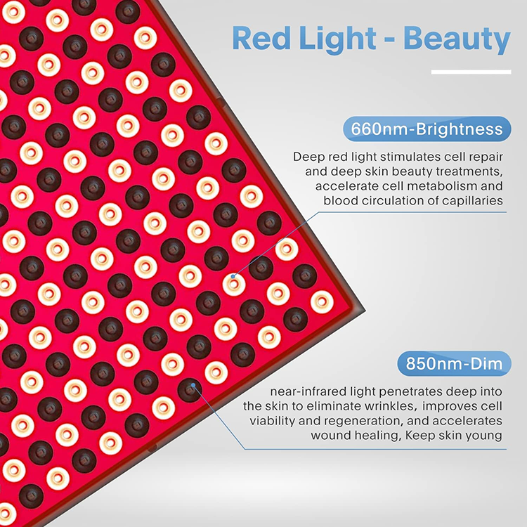 Red light therapy lamp